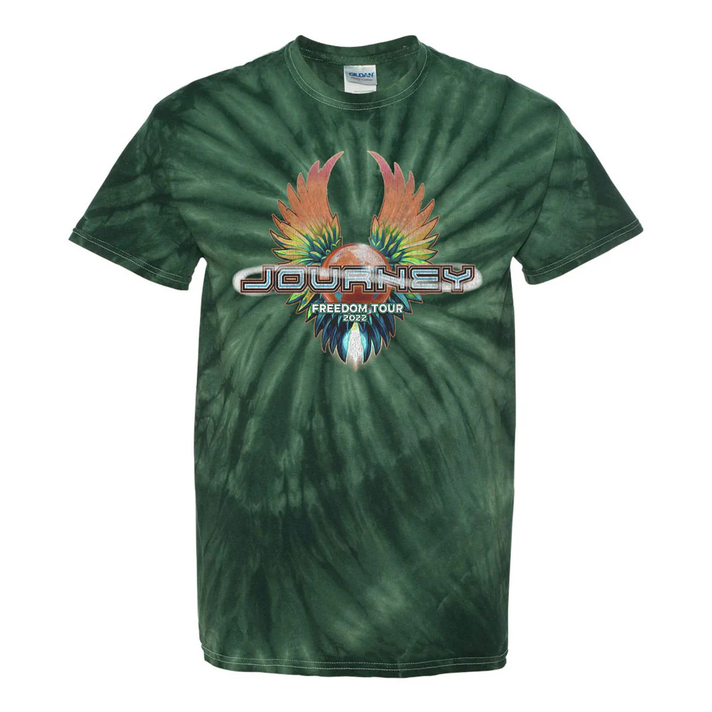 2022 Green Tie Dye Infinity Wings Tee